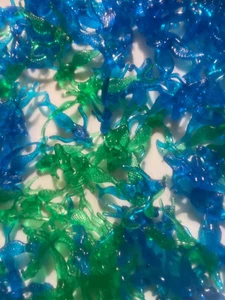 50 Marcador de Bebida Sirena SOLO AZUL Y VERDE Perchas Sirenita Acuario Fiesta - Imagen 1 de 12