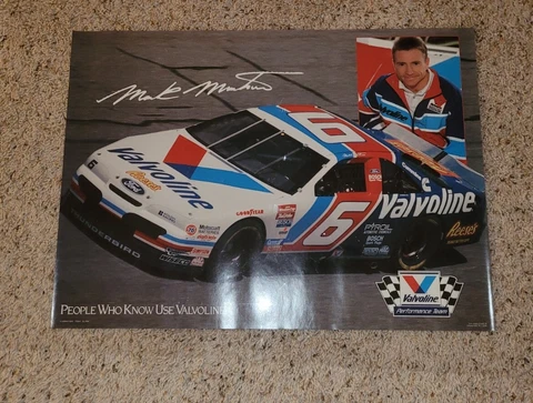 Vintage Mark Martin Valvoline Poster 1994 Racing Cover