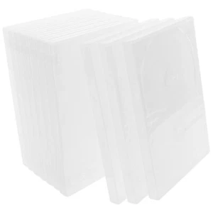 10pcs Transparent CD Storage Cases DVD Storage Cases Portable CD Storage - Afbeelding 1 van 12
