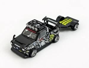 ED Liberty 1:64 Black N600 Pickup Truck Trailer Sport Model Diecast Collect Car - Picture 1 of 12