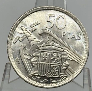 1957 (58) Spain - 50 Pesetas Coin - Copper/Nickel, 30mm - Picture 1 of 2