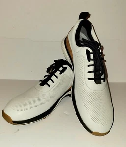 Johnston & Murphy XC4 H1-Luxe Hybrid Men White Golf Shoe 9 M Leather - Picture 1 of 5