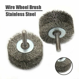 2" Stainless Steel Wire Wheel Brush 1/4" Shank for Die Grinder Drill Rotary Tool - Picture 1 of 9
