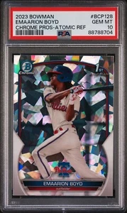 2023 Bowman Chrome Emarion Boyd 1st Atomic Refractor PSA 10 - Bild 1 von 1