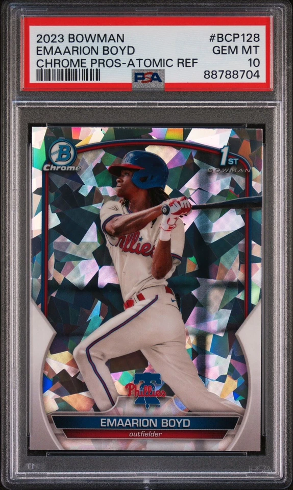 2023 Bowman Chrome Emaarion Boyd 1st Atomic Refractor PSA 10 - Image 1 of 1