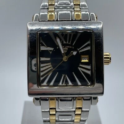 瑞士传奇手表女式 29 毫米罗马数字日期双色表带 112008209 — 第 1/4 张图片