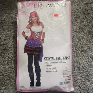 Crystal Ball Gypsy Costume Jr. Small 10-12 Halloween Dress-up - Picture 1 of 5