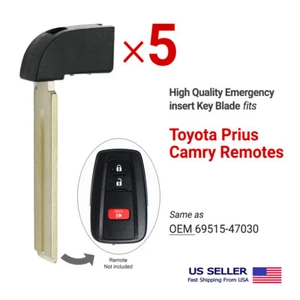 5X Emergency Key Insert Blade For Toyota Prius Camry Aftermarket 69515-47030 - Picture 1 of 4