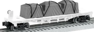 LIONEL #39395 US NATIONAL GUARD FLATCAR - Picture 1 of 1