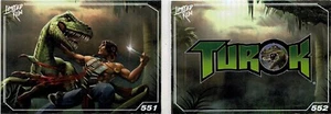 Tarjeta coleccionable Turok Limited Run Games plateada #551 #552 nueva sin pliegues lágrima como nueva - Imagen 1 de 2