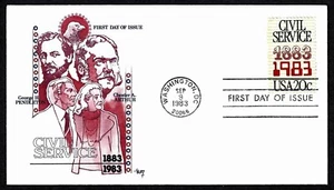 USA, SCOTT # 2053, MARG FDC COVER OF CIVIL SERVICE YEAR 1983 - Picture 1 of 1