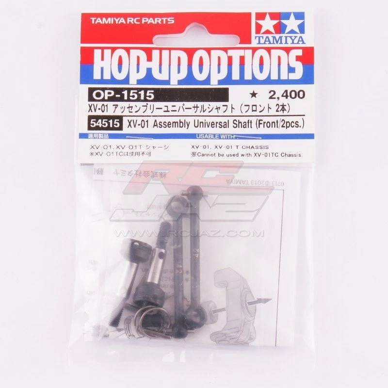 Juego de ejes de transmisión universales delanteros Tamiya 54515 RC XV-01 42 mm para XV01/TC01/TT02S Foto 1 de 1