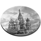 Runde Mausmatte (bw) - Basilius-Kathedrale russisches Quadrat #41470
