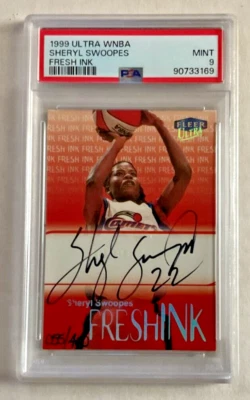 1999 Ultra Wnba Sheryl Swoopes Fresh Ink 055/400 Psa 9 - Image 1 of 4