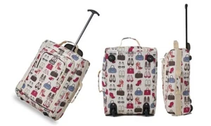 5 Cities 21" 55cm Carry On Lightweight Travel Wheeled Cabin Trolley Bag 42L New - Picture 1 of 6
