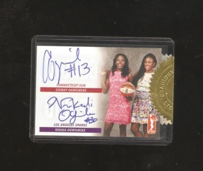 NNEKA,CHINNEY OGWUMIKE 2014 WNBA AUTOGRAPHS,SEALED, STANFORD CARDINALS,ESPN,ABC - Image 1 of 2