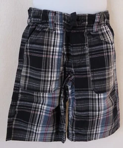 Gymboree Boys Bermuda Shorts 4 4T Plaid Rock On Navy Red Beach Vacation NWT - Picture 1 of 2