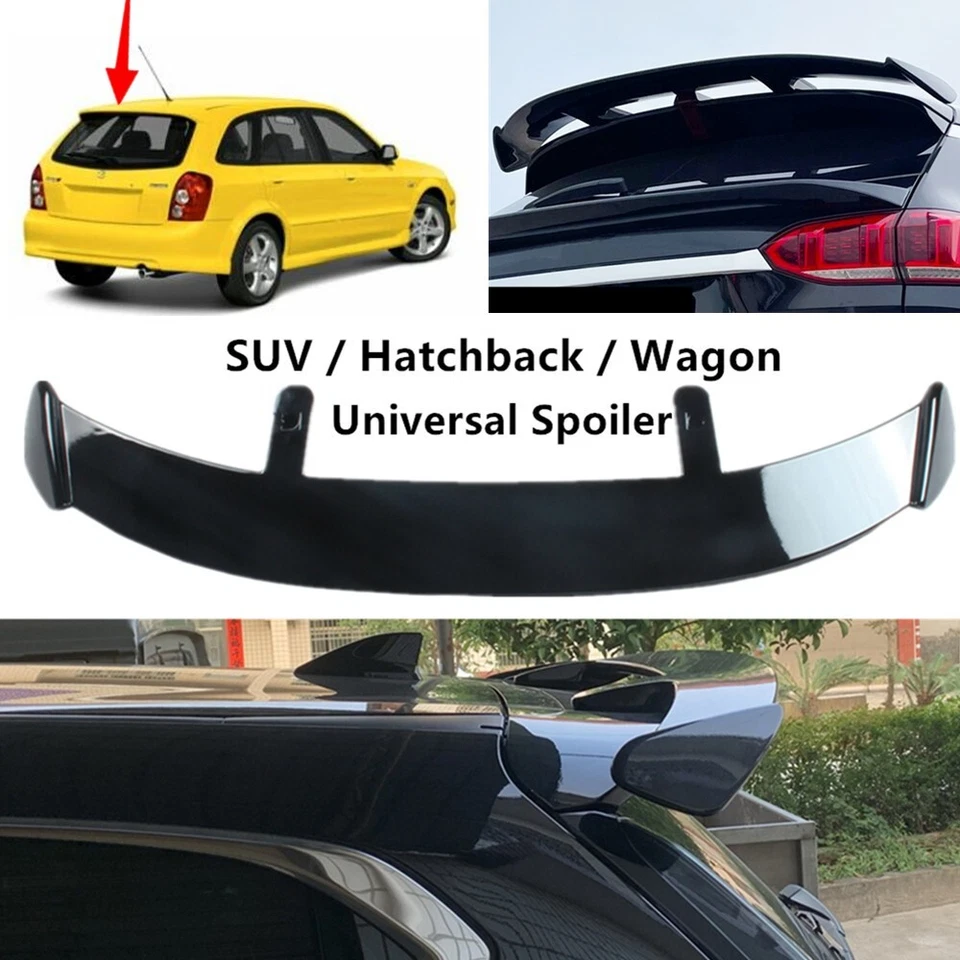 Universal For Mazda Protege5 00-03 Tailgate Roof Spoiler Roofline Wing ABS Black Foto 1 de 4