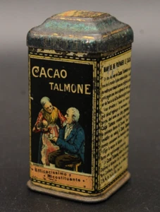 Antike seltene Blechdose Werbung Kakao Talmon Probe Sample Eamplon - Bild 1 von 8