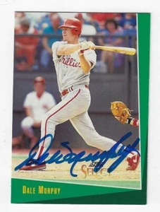 Autographed  DALE MURPHY 1993 Score Select Phillies Card #103  w/Show Ticket - Picture 1 of 1