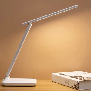 Adjustable Arm LED Table Lamp Study Work Bedside Nightstand Desktop Night Light - Picture 1 of 11