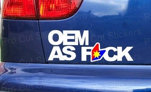 Fabricante de equipos originales como FCK Personalizado Detallado Ventana Coche Parachoques Calcomanías JDM DUB Escena - Imagen 1 de 2