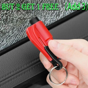 2 in 1 Car Safety Hammer Window Glass Breaker Seat Belt Cutter Emergency Escape - Picture 1 of 10