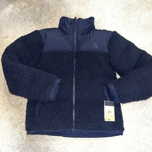 The North Face Aviator Navy Sherpa Nuptse 600 Daunenpufferjacke Unisex Gr. S Neu - Bild 1 von 10