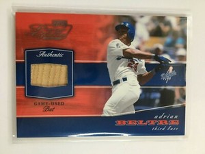 F72316  2002 Playoff Piece of the Game Materials #2A Adrian Beltre Bat DODGERS