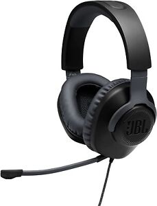 JBL Quantum 100 Wired Over Ear Gaming Headphones - Black