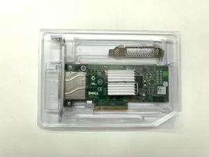 Dell H200E 6Gb/s SAS PCIe HBA 2 Port Ext SFF-8088 12DNW LSISAS2008 = LSI 9200-8E - Picture 1 of 4