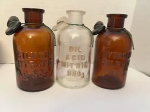 FABULOUS SET 15 ANT/VTG APOTHECARY Chemical JARS/BOTTLES GLASS Most embossed - Picture 1 of 21
