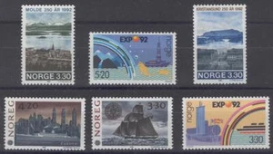 Noruega Z73 MNH 6v 1992 - Debajo de la cara - Imagen 1 de 1