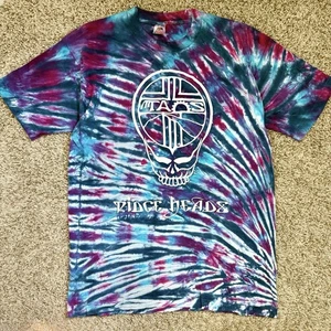 Camiseta De Colección Taos Grateful Dead Estilo Ridge Heads Tie Dye Esquí Púrpura Talla L - Imagen 1 de 9