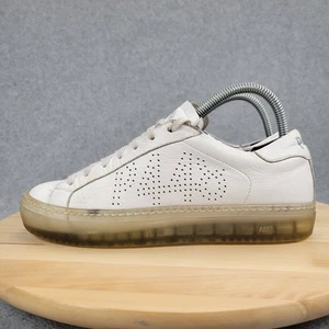 P448 John Women's Sneakers Sz 7.5-8 White Clear Athletic Shoes - Picture 1 of 11