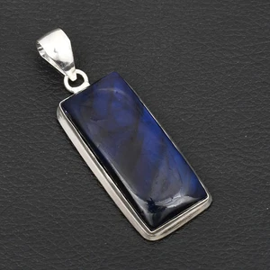 Blue Labradorite Gemstone Handmade Pendant Jewelry For Women 2.32" AP-19379 - Picture 1 of 1