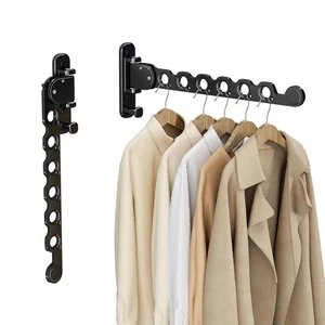Wall Mounted Clothes Hanger Rack Folding Wall Mounted Clothes Hanger for Laun... - Bild 1 von 8