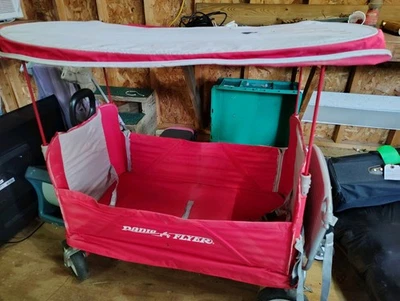 Radio Flyer 3951 3 in 1 EZ Fold Wagon with Canopy- Red - Image 1 of 2