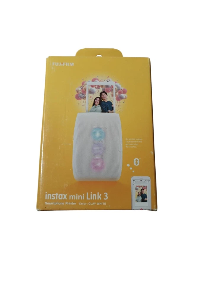 Fujifilm instax mini Link 3 Clay White Sofortbilddrucker NEU OVP - Bild 1 von 1