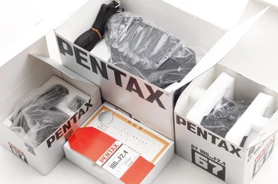 ⏯ All Late [Top MINT in Box] Pentax 67 TTL Body SMC P 105mm f2.4 Lens From JAPAN - Image 1 of 4