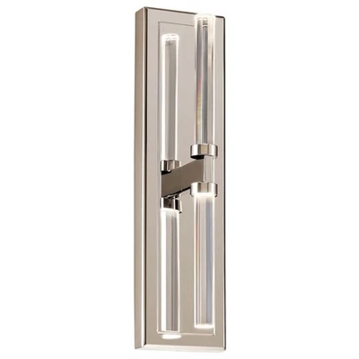Kichler 52671 Sycara 2 Light 19" Tall Bathroom Sconce - Nickel - Image 1 of 4