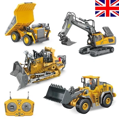 RC Excavator Dumper Car 2.4G Remote Control Vehicle Crawler Truck Bulldozer Toys - Image 1 of 4