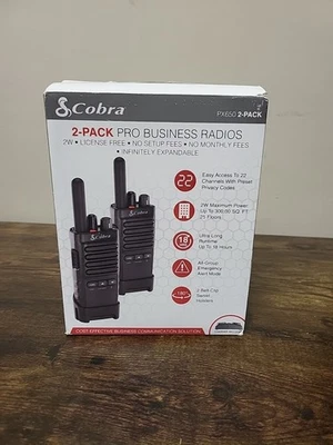 Cobra PX650 - Professional/Business Walkie Talkie - Rechargeable 2pack -K10 - Image 1 of 4