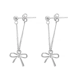 Sweet Style Bowknot Studs Earrings Comfortable Fashion Ear Accessory for Women - Picture 1 of 8