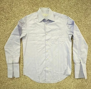 Christian Dior Men's Shirt Light Blue Pure Cotton French Cuff - Size M 38-9 - Picture 1 of 7