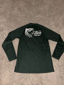 Filson Mens Long Sleeve Barrier Fishing Shirt Dark Green Size Small - Picture 1 of 7
