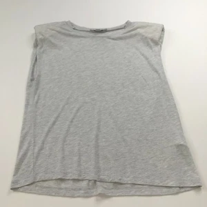 All Saints Coni Tank Small Shoulder Pad Leopard Pullover Oberteil grau neuwertig HRJ - Bild 1 von 10