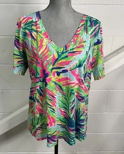 Top Lilly Pulitzer Ida Isola Ridotto nel Tempo Donna Taglia Large - Foto 1 di 7