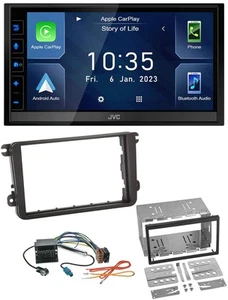 JVC DAB Bluetooth MP3 USB 2DIN Autoradio für Skoda Fabia Octavia II Rapid Roomst - Bild 1 von 10
