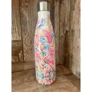 S'well Lilly Pulitzer Starbucks Collab Resort Pink Floral Water Bottle - Picture 1 of 6